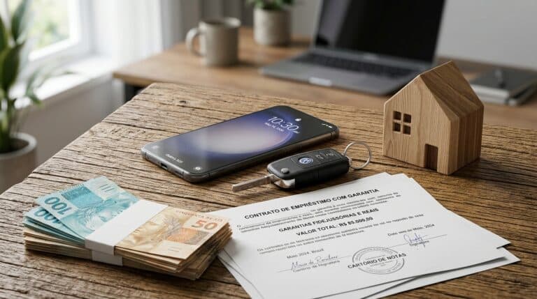 Empréstimo com Garantia: Como Funciona (FGTS, Veículo, Imóvel e Celular), Taxas e Riscos